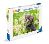 Kitten In The Meadow | Ravensburger | 500 Pieces | Jigsaw Puzzle - Puzzles +