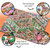 Kitty Cafe | Vizzles - Series 11 | Great Games | 1000 Pieces | Jigsaw Puzzle - Puzzles +