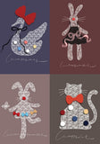 Lacey Cat | Botop Blackcard | 300 Pieces | Jigsaw Puzzle - Puzzles +