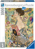 Lady With A Fan - Klimt | Art Collection | Ravensburger | 1000 Pieces | Jigsaw Puzzle - Puzzles +