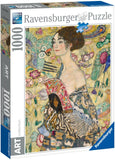 Lady With A Fan - Klimt | Art Collection | Ravensburger | 1000 Pieces | Jigsaw Puzzle - Puzzles +