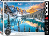 Lake Moraine In Winter | HDR Photography | Eurographics | 1000 Pieces | Jigsaw Puzzle - Puzzles +