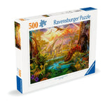 Land of the Dinosaurs | Ravensburger | 500 Pieces | Jigsaw Puzzle - Puzzles +