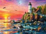 Lighthouse At Sunset | Ravensburger | 500 Pieces | Jigsaw Puzzle - Puzzles +