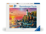 Lighthouse At Sunset | Ravensburger | 500 Pieces | Jigsaw Puzzle - Puzzles +