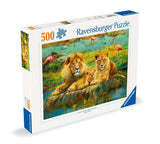 Lions In The Savannah | Ravensburger | 500 Pieces | Jigsaw Puzzle - Puzzles +