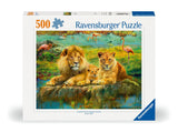 Lions In The Savannah | Ravensburger | 500 Pieces | Jigsaw Puzzle - Puzzles +