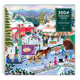 Little Winter Town | Galison | 300 Oversized Pieces | Jigsaw Puzzle - Puzzles +