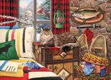 Lodge Cat - Joelle McIntyre | Cobble Hill | 1000 Pieces | Jigsaw Puzzle - Puzzles +