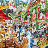 London Market - Victoria Tentler-Krylov | Eeboo | 1000 Pieces | Jigsaw Puzzle - Puzzles +