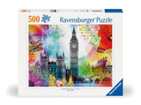 London Postcard | Ravensburger | 500 Pieces | Jigsaw Puzzle - Puzzles +