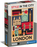 London - Style In The City | Clementoni | 1000 Pieces | Jigsaw Puzzle - Puzzles +