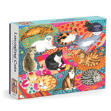 Lounging Cats - Alison Kolesar | Galison | 1000 Pieces | Jigsaw Puzzle - Puzzles +