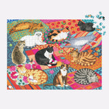 Lounging Cats - Alison Kolesar | Galison | 1000 Pieces | Jigsaw Puzzle - Puzzles +