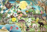 Love of Nocturnal Life - Linda Bleck | Eeboo | 100 Pieces | Jigsaw Puzzle - Puzzles +