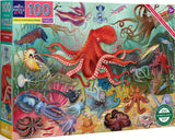 Love Of Octopuses & Friends - Uta Krogmann | Eeboo | 100 Pieces | Jigsaw Puzzle - Puzzles +