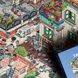 Lovely Town | Botop Fusion | 1000 Pieces | Jigsaw Puzzle - Puzzles +