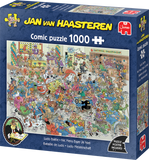 Ludo Battle | Jan van Haasteren | Jumbo | 1000 Pieces | Jigsaw Puzzle - Puzzles +