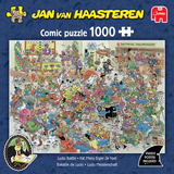 Ludo Battle | Jan van Haasteren | Jumbo | 1000 Pieces | Jigsaw Puzzle - Puzzles +