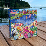 Lunch By The Sea - Jennifer Orkin Lewis | Eeboo | 1000 Pieces | Jigsaw Puzzle - Puzzles +