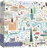 Map Of London - Josie Shenoy | Gibsons | 1000 Pieces | Jigsaw Puzzle - Puzzles +