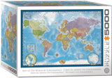 Map Of The World | Eurographics | 5000 Pieces | Jigsaw Puzzle - Puzzles +