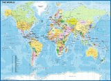 Map Of The World | Ravensburger | 200 XXL Pieces | Jigsaw Puzzle - Puzzles +