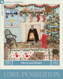Merry And Bright - Loré Pemberton | New York Puzzle Company | 500 Pieces | Jigsaw Puzzle - Puzzles +