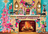 Merry Catmas | Cobble Hill | 500 Pieces | Jigsaw Puzzle - Puzzles +