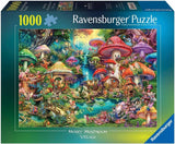 Merry Mushroom Village - Aimee Stewart | Ravensburger | 1000 Pieces | Jigsaw Puzzle - Puzzles +