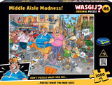 Middle Aisle Madness! - Original No.46 | Wasgij? | Holdson | 1000 Pieces | Jigsaw Puzzle - Puzzles +