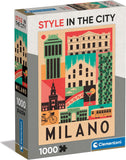 Milan - Style In The City | Clementoni | 1000 Pieces | Jigsaw Puzzle - Puzzles +