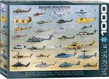 Military Helicopters | Eurographics | 1000 Pieces | Jigsaw Puzzle - Puzzles +