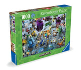 Minecraft Mobs | Minecraft | Ravensburger | 1000 Pieces | Jigsaw Puzzle - Puzzles +