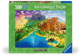 Minecraft | Ravensburger | 500 Pieces | Jigsaw Puzzle - Puzzles +
