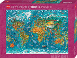 Miniature World - Map Art | Sara Drake | Heye | 2000 Pieces | Jigsaw Puzzle - Puzzles +