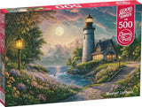 Moonlight Lighthouse | CherryPazzi | 500 Pieces | Jigsaw Puzzle - Puzzles +