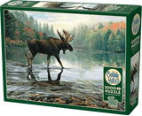 Moose Crossing - Russell Cobane | Cobble Hill | 1000 Pieces | Jigsaw Puzzle - Puzzles +
