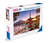 Mount Fuji Cherry Blossom View | Ravensburger | 1000 Pieces | Jigsaw Puzzle - Puzzles +