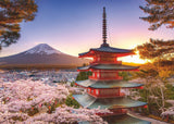 Mount Fuji Cherry Blossom View | Ravensburger | 1000 Pieces | Jigsaw Puzzle - Puzzles +