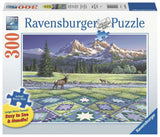 Mountain Quiltscape | Ravensburger | 300 Extra Large Pieces | Jigsaw Puzzle - Puzzles +
