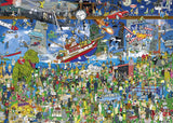 Movie History - Mishmash | Alex Bennett | Heye | 2000 Pieces | Jigsaw Puzzle - Puzzles +