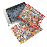 Museum Mischief | Doodletown | Cobble Hill | 1000 Pieces | Jigsaw Puzzle - Puzzles +