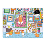 Museum Of The Corgi - Ava Puckett | Galison | 1000 Pieces | Jigsaw Puzzle - Puzzles +