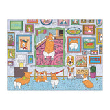 Museum Of The Corgi - Ava Puckett | Galison | 1000 Pieces | Jigsaw Puzzle - Puzzles +