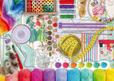 Needlework Station | Ravensburger | 500 Extra Large Pieces | Jigsaw Puzzle - Puzzles +