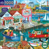 New England Wharf - Uta Krogmann | Eeboo | 1000 Pieces | Jigsaw Puzzle - Puzzles +
