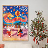New Year - Gaspard et Lisa | Botop Blackcard | 1000 Pieces | Jigsaw Puzzle - Puzzles +