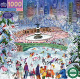 New York City Ice Skaters - Victoria Tentler-Krylov | Eeboo | 1000 Pieces | Jigsaw Puzzle - Puzzles +