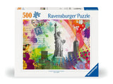 New York Postcard | Ravensburger | 500 Pieces | Jigsaw Puzzle - Puzzles +